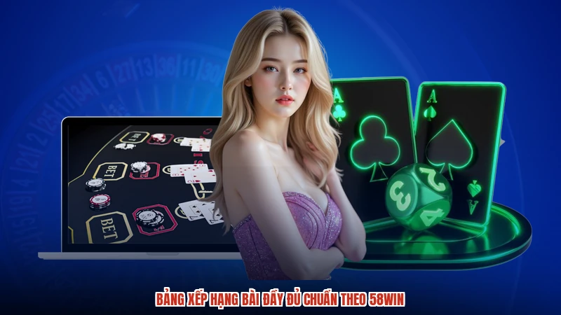 Bảng xếp hạng bài đầy đủ chuẩn theo 58WIN