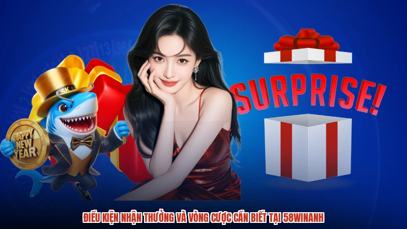 Điều kiện nhận thưởng và vòng cược cần biết tại 58WINanh