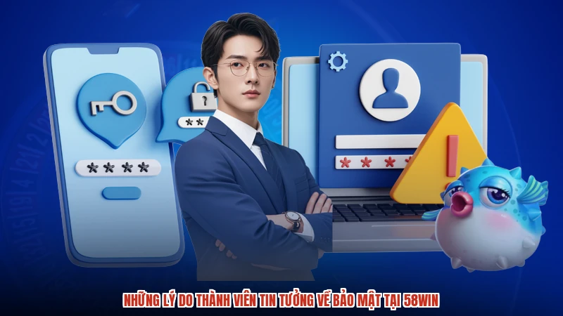 Những lý do thành viên tin tưởng về bảo mật tại 58WIN