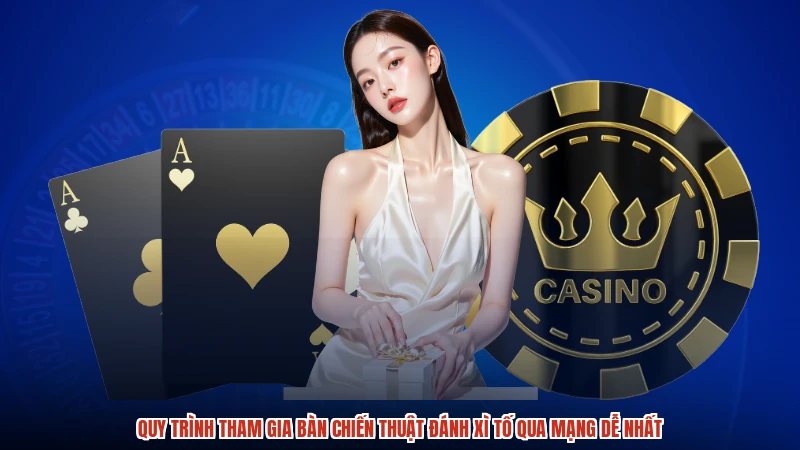 Quy trình tham gia bàn chiến thuật đánh xì tố qua mạng dễ nhất